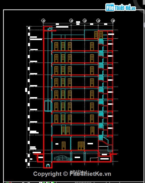 bản vẽ khách sạn,file cad khách sạn,kiến trúc khách sạn,bản vẽ khách sạn 3 tầng